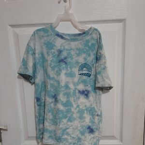 Cat & Jack Blue and White Tie-Dye Kids Tee